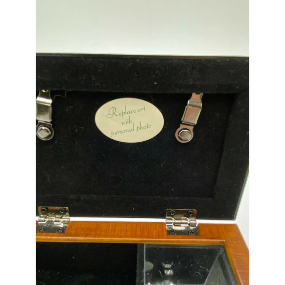 SANKYO COTTAGE GARDEN JEWELRY FLIP TOP MUSIC BOX 4